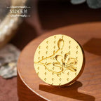 Plant Wax Stamp Seal Wax Print Thick Copper Head Carved Sealing Tool Holiday Party Invitation Letter Wedding Decorative