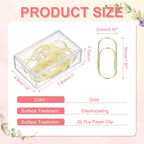 20/50/100Pcs Paper Clip 2inch Non-Skid Metal Paper Clamp Clips Large for Office Supplies Craft Scrapbook Document Note Sorting