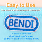 Custom Thermal Embroidery Iron Name Tag Sticker Personalized Washable Sewing Clothing Children Stickers Clothes Babysuit Labels