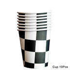 Race Car Party Plates Cup Napkins Race Track Party Supplies Racing Sports Themed Tableware for Kids Boys Birthday Home Decors