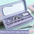 7 Pcs/set Mathematical Rulers Set Multi-function Professional Compass Ruler Drawing Tools School Supplies Students Stationery