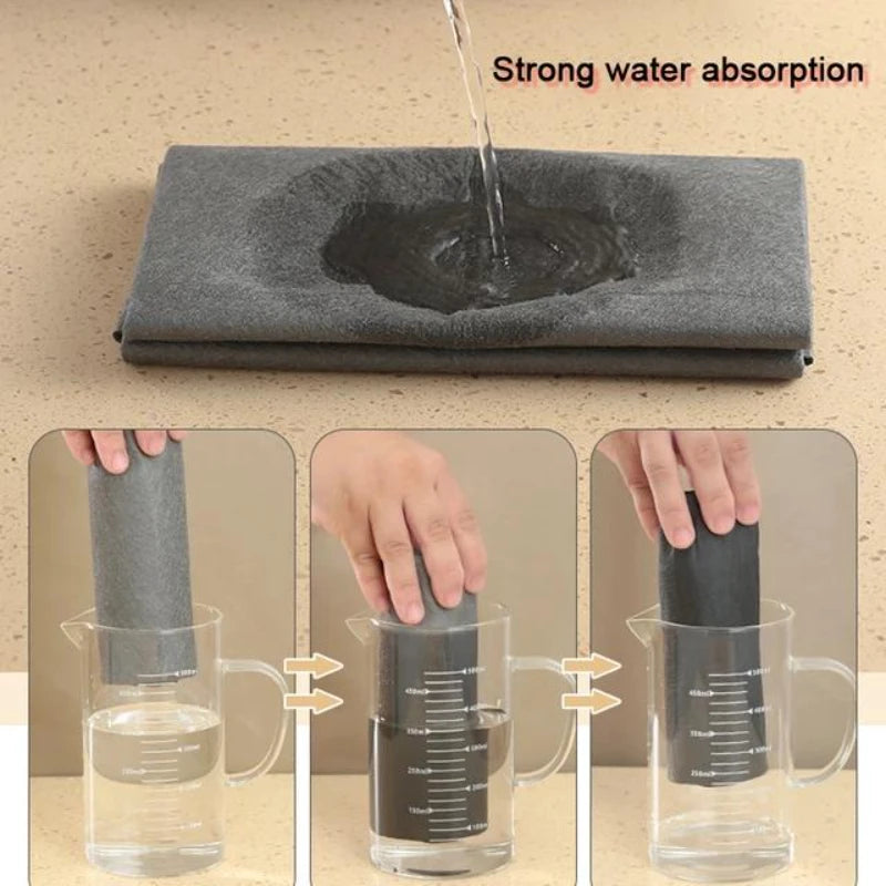 1/5PCS Magic Glass Cleaning Cloth,Streak Free Microfiber Towel for Window,Lint Free Reusable Rag for Home Kitchen Cleaning Cloth