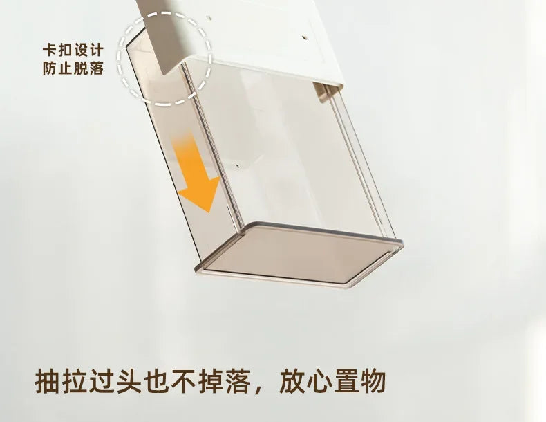 Hidden Storage Box for Drawers Under The Desk, Storage Rack for Desk Bottom in The Office, Desk Style Stationery Pen Holder