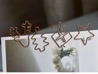 20pcs Retro Metal Clips Mini Christmas Tree Paper Clip Bookmark Book Binding Notebook Decor Stationery School Binding Supplies
