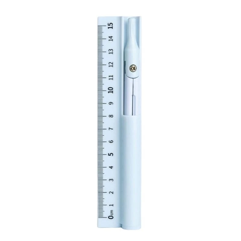 W89C Multifunction 3 in 1 Ruler Dawing Ruler Tool School Geometry Tool For Student Measuring and Drawing