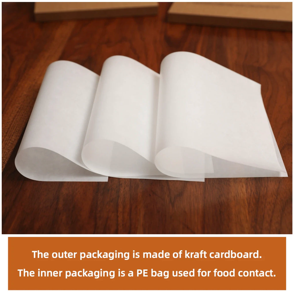 Parchment Paper Baking Paper 4"6"8"9"10"12" Precut Non-Stick Grilling Food Packaging Oven Air Fryer Steaming Bread Cake Cookie