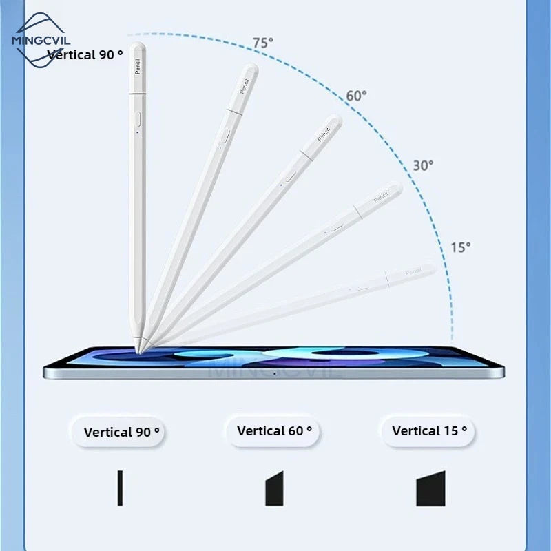 For iPad Pencil 2025 M4 Stylus Pen for Air 6 M2 Pro M3 with Palm Rejection Tilt for iPad Pro 11 12.9 13 7/8/9/10/11th mini 5 6 7