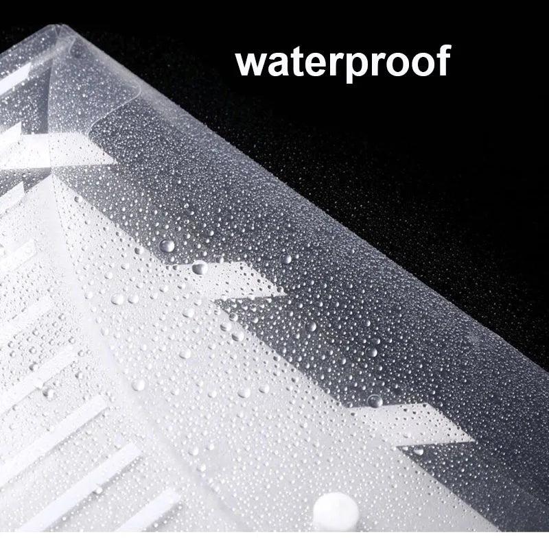 A5 Folder Bag 10Pcs Transparent Plastic Water Resistant File Holder File Paper Office Supplies Documents Sheet Protectors
