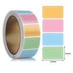 800Pcs Waterproof Self-adhesive Label Stickers Colorful Handwritten Name Index Sticker