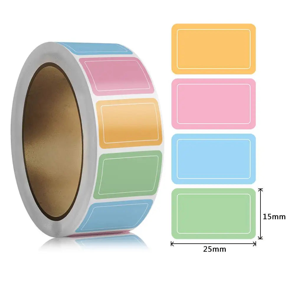 800Pcs Waterproof Self-adhesive Label Stickers Colorful Handwritten Name Index Sticker