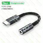 USB Type C 3.5 Jack HiFi Earphone Adapter USB C to 3.5mm Headphones AUX Audio Adapter Cable For iPad Pro Samsung Huawei Xiaomi