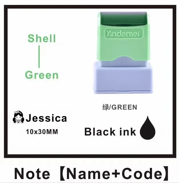 Customized Arabic Hebrew Name Stamp Waterproof Seal Custom Teacher Signature Student Child Cloth Ink Stamp Selfing-inking Stamp