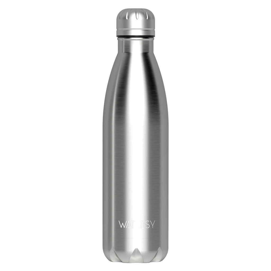 WATERSY 500ml Stainless Steel Water Bottle Insulated Vacuum Flask Double Wall Thermal Cup Keep Cold Hot Sports Kettle