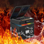 File Box with Lock Multi-Layer Fireproof File Organizer Foldable Storage Box Large Portable Home Office File Organizer Box