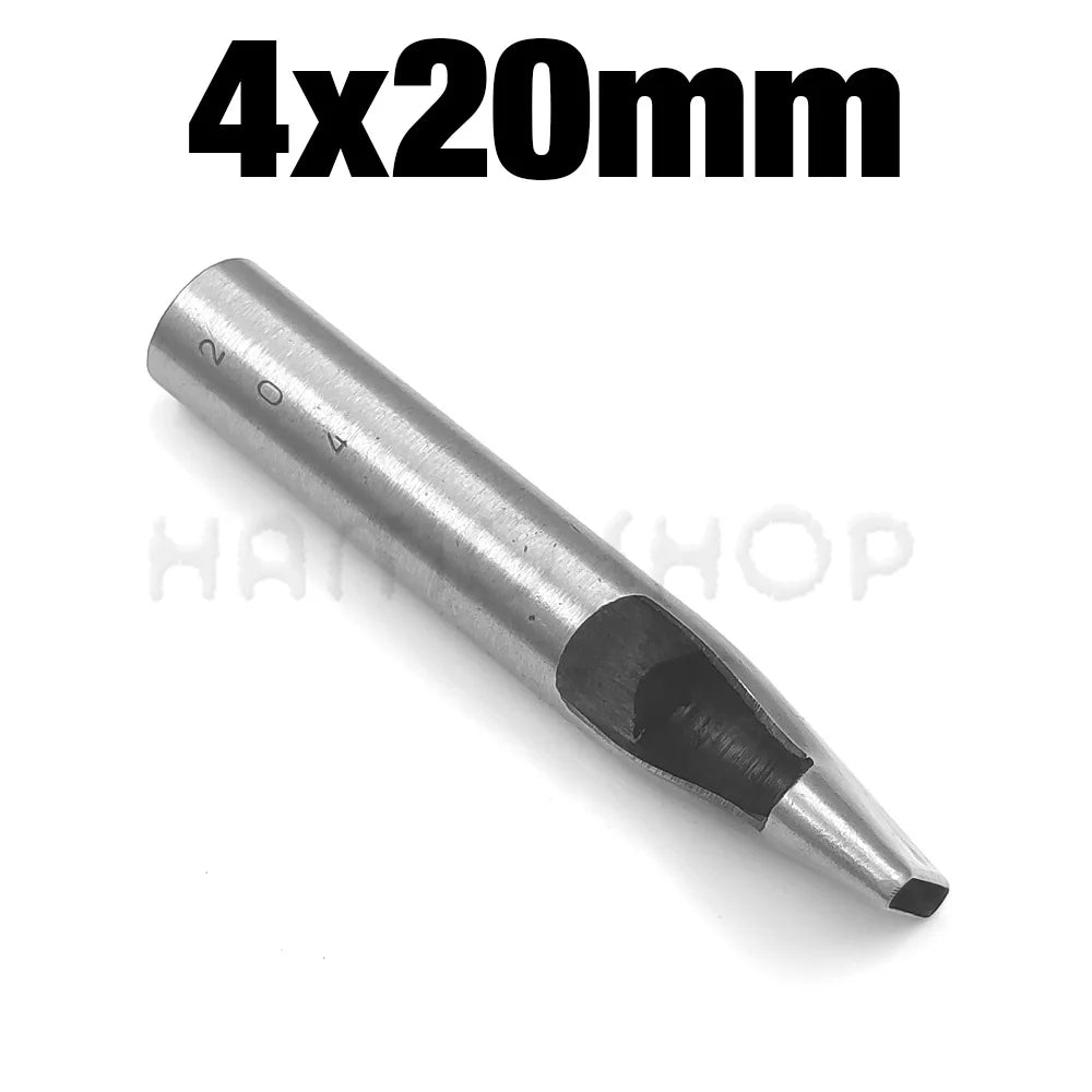 1pc 4mm/5mm Width Leather Oval Shape Hole Punch Steel Craft Hollow Hole Punch Leather Tools Leather Belt Hole Punch DIY Tools