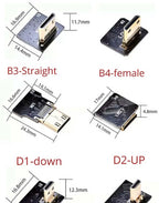 Ribbon FPV HDMI-Compatible Connector Flexible Flat Cable Raspberry Pi 4 Micro HDMI to HDMI/Mini HDMI Female 90 Degree FFC 20pin