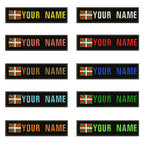 Basque Flag 10X2.5cm Embroidery Custom Name Text Patch Stripes Badge Iron On Or  Patches