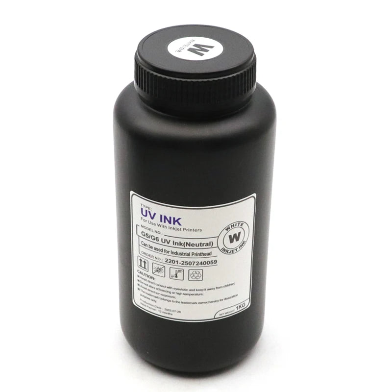1000ML LED Curable UV Ink For Ricoh G5 G6 Gen3 Gen4 Gen4L Gen5 Gen5i Gen5S Gen6 G3 G4 G5i Printhead Hard Soft Neutral UV Ink