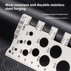 Screw Thread Pitch Gauge Ruler Measuring Tool Bolt Nut Metric Machining Threads Screw Cutting Gauge Angle Model Measuring
