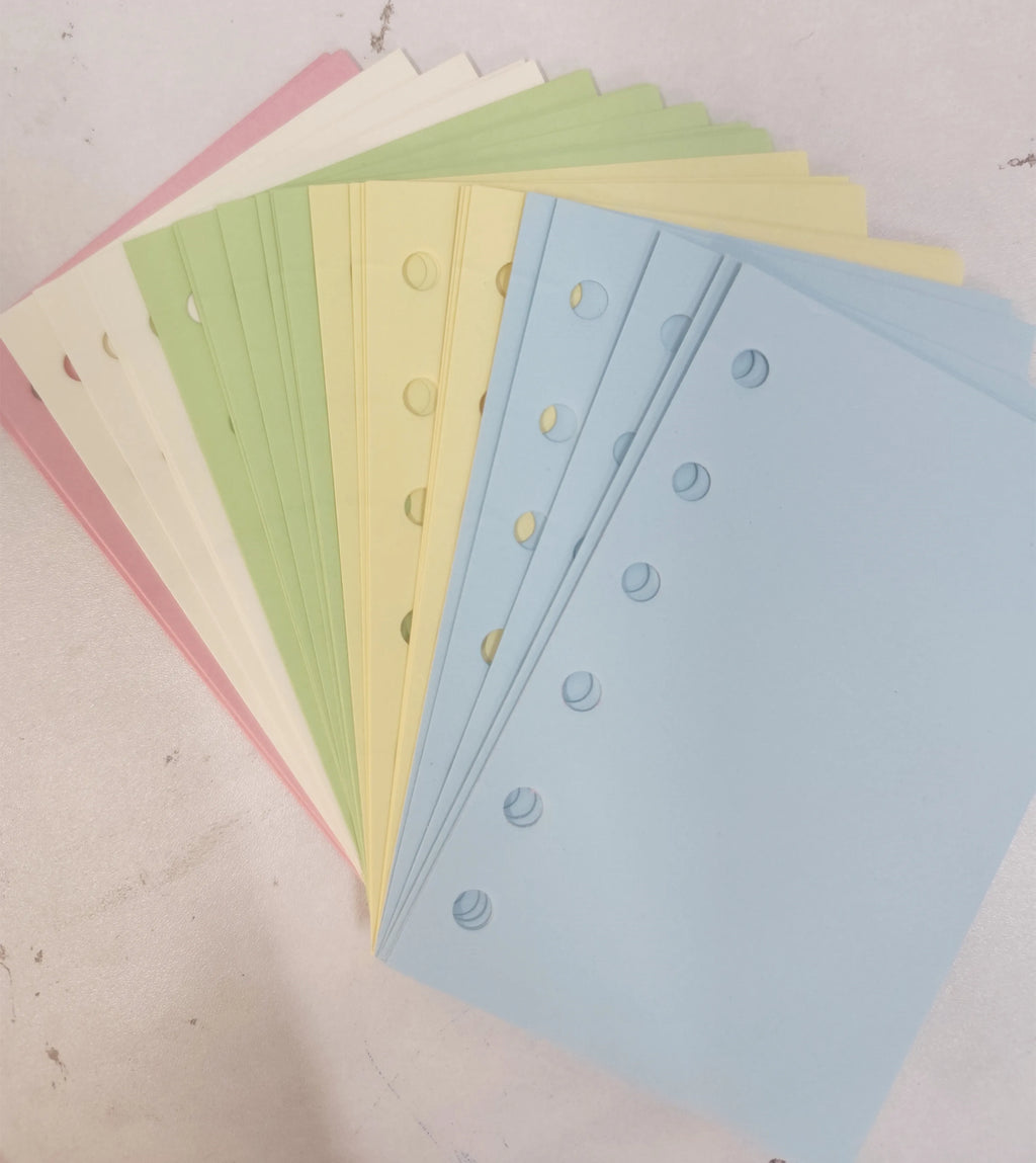 A5 A6 A7 50 Sheet Loose-leaf Colorful Refill Inner Page Line Blank Grid Inner Page Inside Paper Stationery