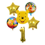 Winnie The Pooh Birthday Party Decoration Plates Napkins Table Cover Balloons Banner Baby Shower Serves 10 Guests Baby Shower