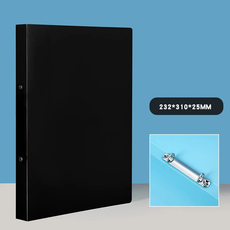1PCS A4 Perforated Folder Candy-Colored Transparent O-shaped 2-hole, 3-hole, 4-hole Waterproof File Folder Binder