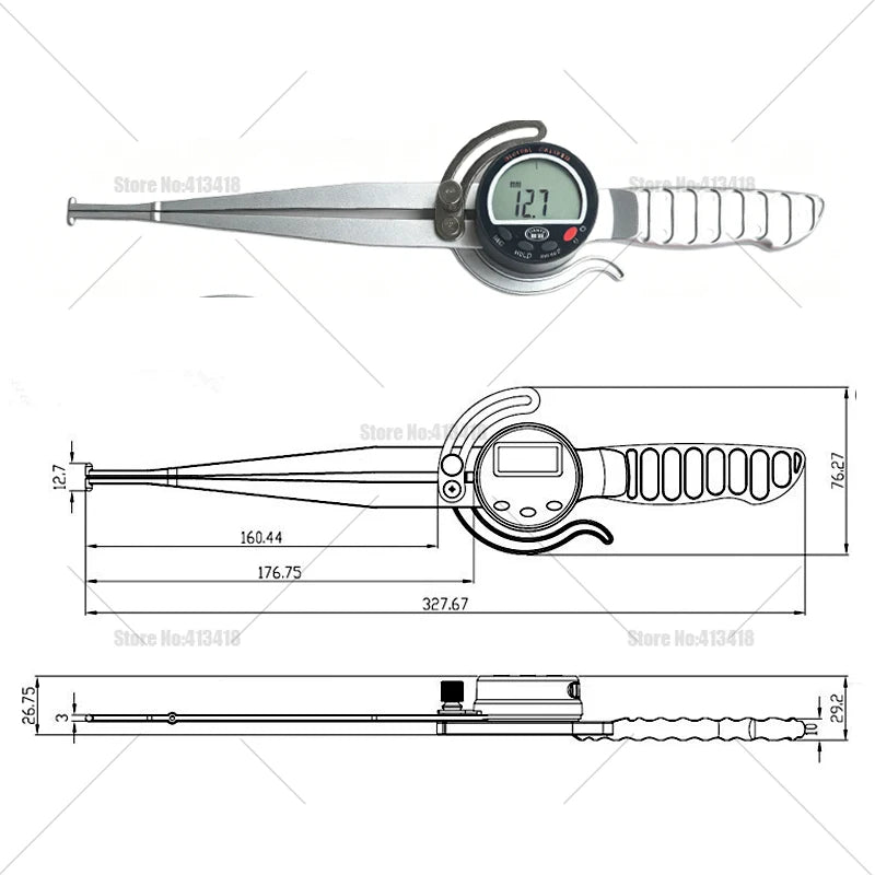 0-6inch 0-8inch External digital caliper 0-150mm. Outside caliper. Caliper gauge sheet Thickness Gauge Power 0.5-8.5Inch