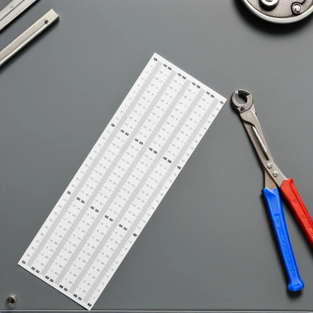 20Pcs Adhesive Measuring Tape Waterproof Self Adhesive Ruler Sticker Flexible PVC Peel Stick Tape Measure for Workbench DIY