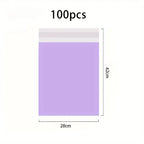 100Pcs Purple Courier Envelope Shipping Packaging Bags Poly Mailer Bag Waterproof Storage Bag Self Adhesive Seal Plastic Packagi