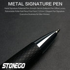 STONEGOP remium Ballpoint Pen Retractable Lacquer Rollerball Pen Smooth Writing Roller Ball Pen Elegant Executive Signature Pen