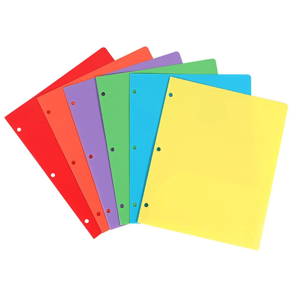 3 Ring Loose-leaf File Folder Waterproof Detachable Notebook Binder Dustproof Thickened Loose Leaf Document Folder Mobile Office