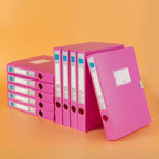 10pcs A4 Colorful File Boxes - Durable Thick Plastic Document Organizers for Contracts, Accounting Receipts & Office Supplies