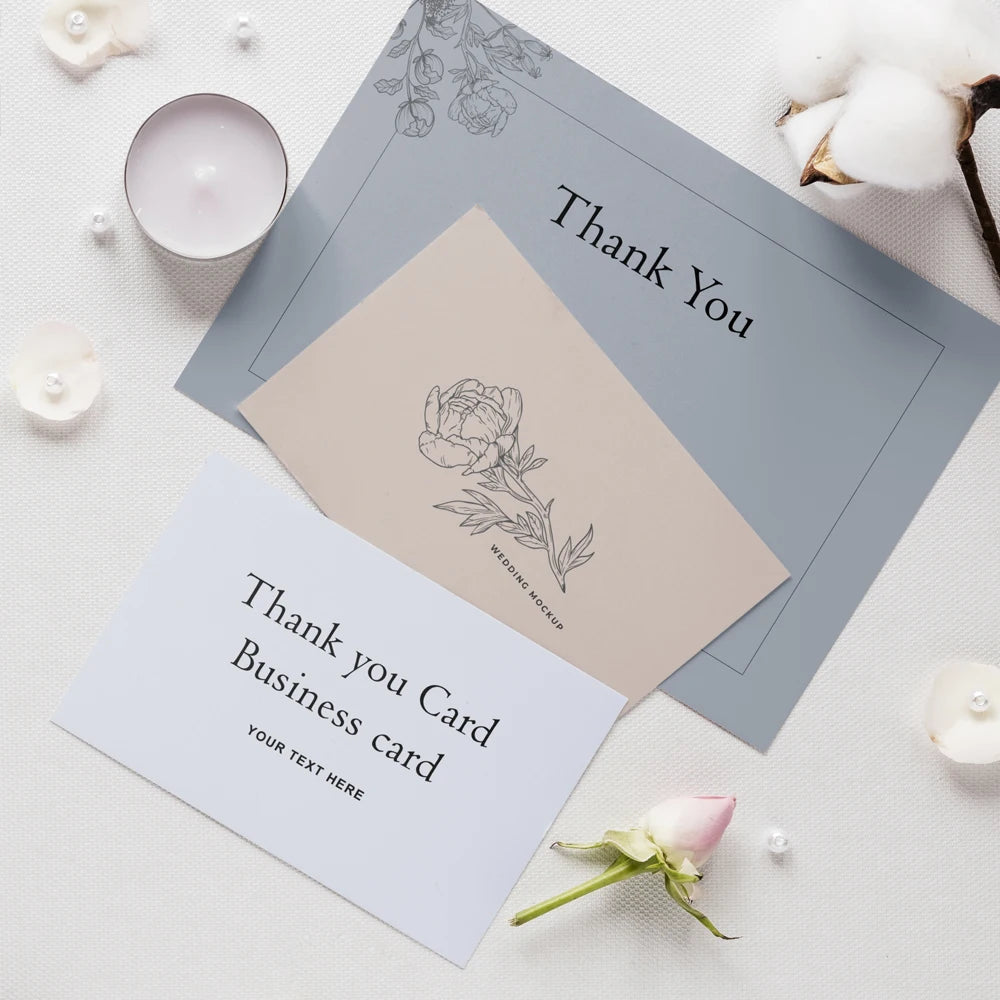 Custom Cards Thank You Cards Custom Business Card Personalized Logo Packaging For Small Business Wedding Invitation Postcards