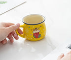 150ML Ceramic Christmas Mugs Cartoon Santa Style Cute Elk Snowman Mousse Cup for Office Home Breakfast Milk Mug Kids Xmas Gifts