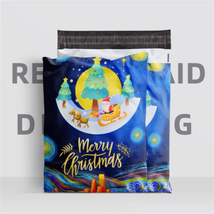 100PCS 10*13in Poly Mailer Adhesive Envelope Shipping Bag DIY Thick T-shirt Dresses Book Christmas Toys Gifts Packaging Pouches