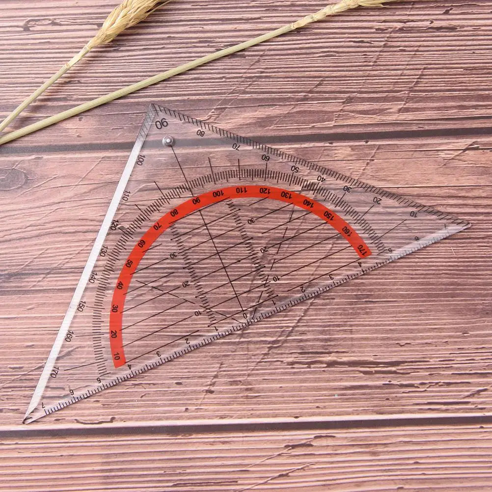 1pcs 15cm Multi-function Square Triangle Scale Engineering Ruler Stationery Office Students Protractor Measurement Rulers