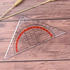 1pcs 15cm Multi-function Square Triangle Scale Engineering Ruler Stationery Office Students Protractor Measurement Rulers