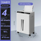 High-capacity Office Shredder with Five-level Security and Shredding Function It Can Shred Large Volumes of Documents and CDs
