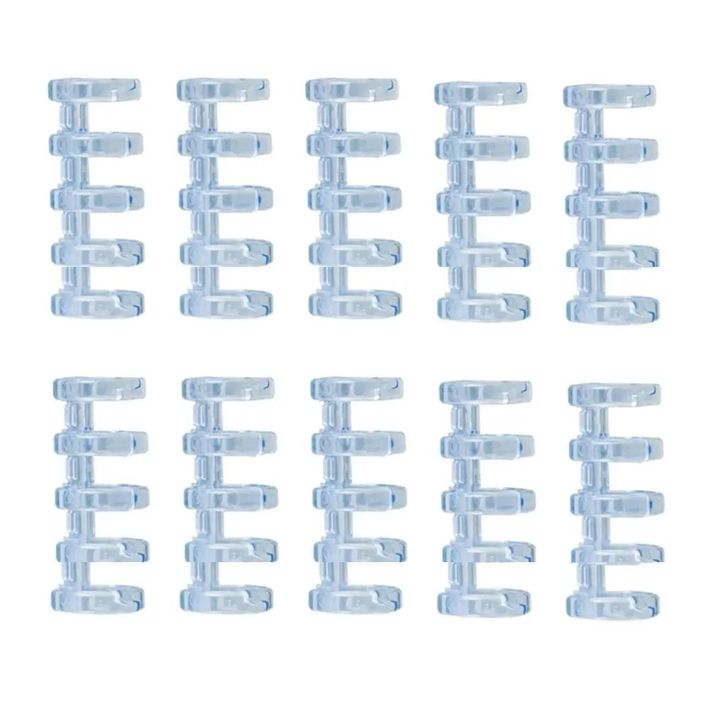 10Pcs Binding Spines Snap Split Binder Rings Learning Cards A4 A5 A6 Notebook Loose Leaf Stationery Office Supplies Plastic