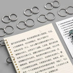 Durable Metal Binder Ring Silver/Rose Gold Office Supplies Loose-leaf Ring Clip 20/30/40/50mm Binding Clip Book