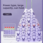 50pcs Large Capacity Lavender Drawstring Trash Bags with Handles for Kitchen, Bathroom, Bedroom & Living Room