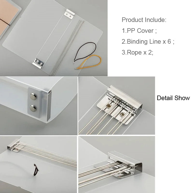 Travelers Notebook Journal Inset Refill Storage Book for Travelers Planner Inner Page Filler Papers PVC Cover Vintage Stationery