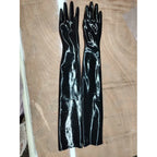 Black latex long gloves, suitable for both men and women
