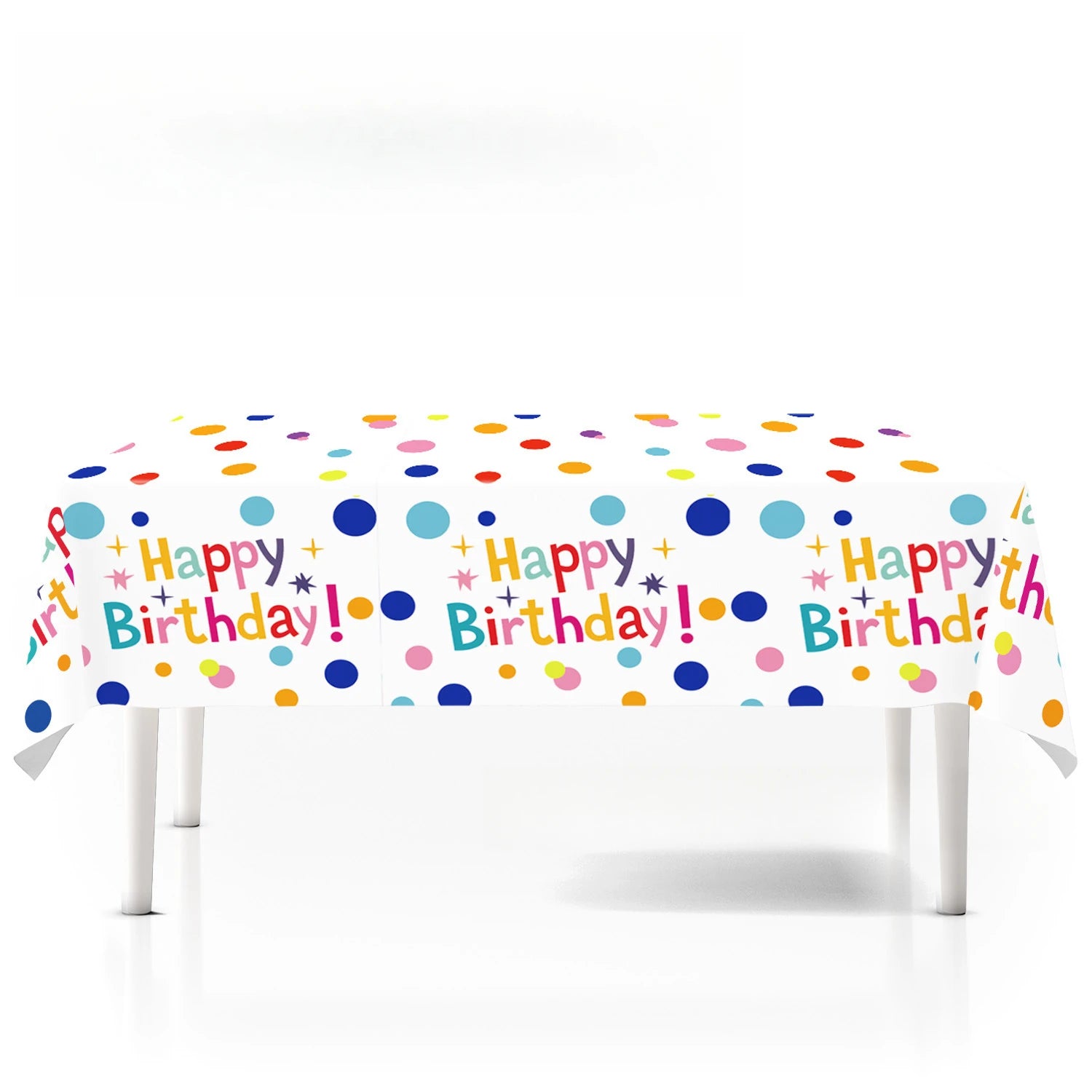 20pcs Colorful Polka Dot Birthday Themed Party Paper Tray Paper Cup Tissue Flag Set Decoration Supplies Birthday Decoration