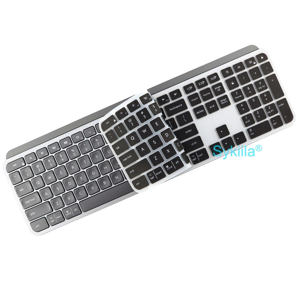 Keyboard Cover for Logitech MX KEYS S Mechanical Plus for Mac for Logi Protective Protector Skin Clear Silicone Case Accessories