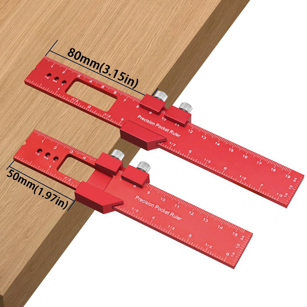 Metal Carpenter Square Angle Measuring Tool Precision T Square With Sliding Stop Imperial Metric Dual Scale Woodworking Marking