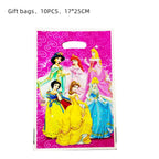 Princess Party Supplies Birthday Disposable Tableware Set  Tablecloth Paper  Plate Napkin for Kid Girl Birthday Supplies