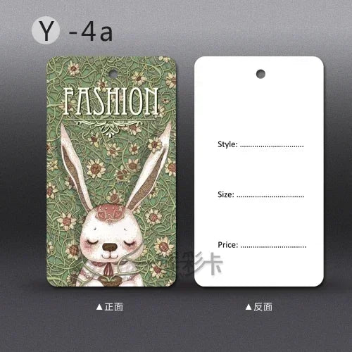 250pcs/lot Clothing Printing Hang Tags Price Tag in Stock Labels for Clothes Personalizar Etiquetas