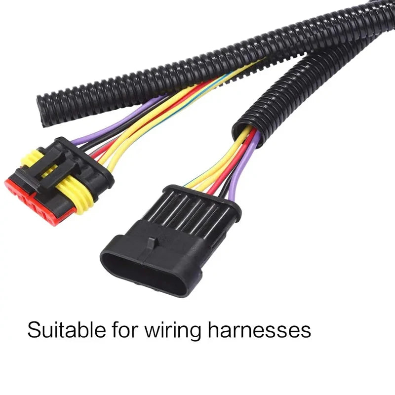Length 3/6/15Meters OD7/10/13/15/18/21/25/28mm Split Wire Loom Conduit Polyethylene Tubing Black Color Sleeve Tube