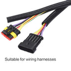 Length 3/6/15Meters OD7/10/13/15/18/21/25/28mm Split Wire Loom Conduit Polyethylene Tubing Black Color Sleeve Tube